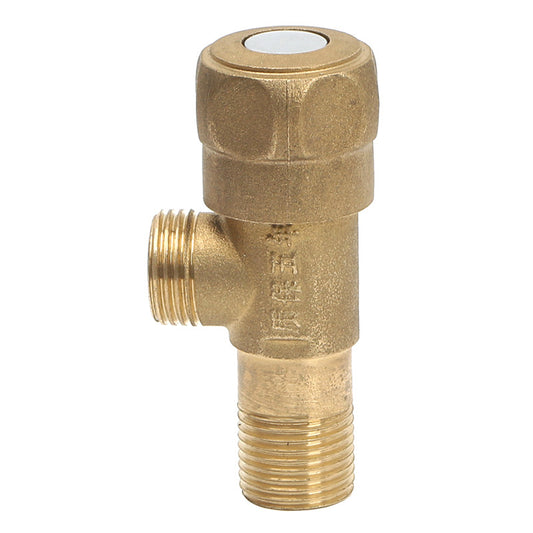 Brass thickened triangle valve 4-point toilet universal eight-figure water heater basin switch valve triangle valve water stop valve