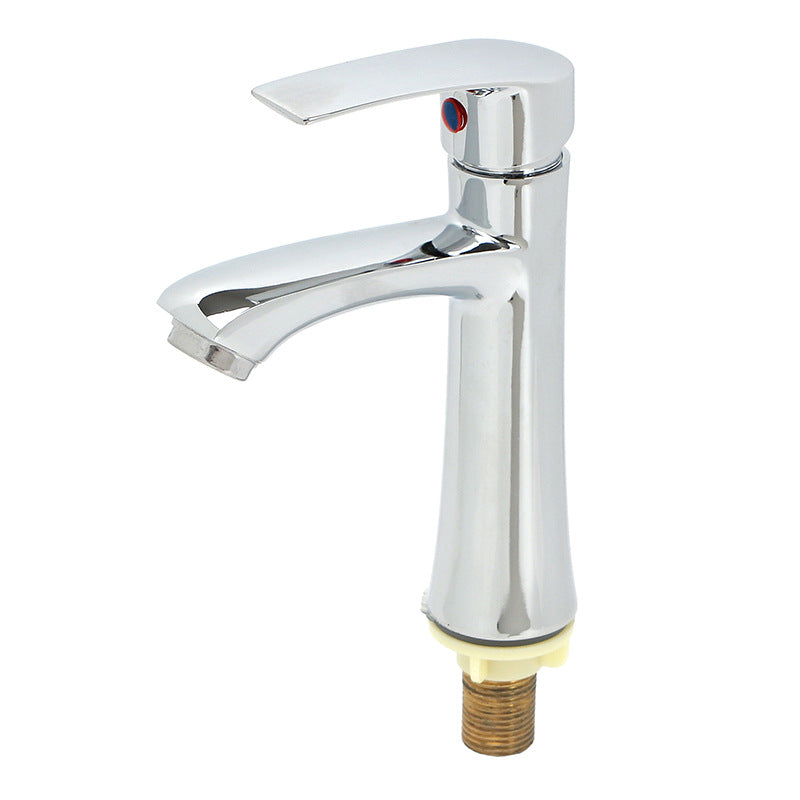 Borong single cold basin faucet bahan aloi basin faucet electroplating process wash basin faucet basin