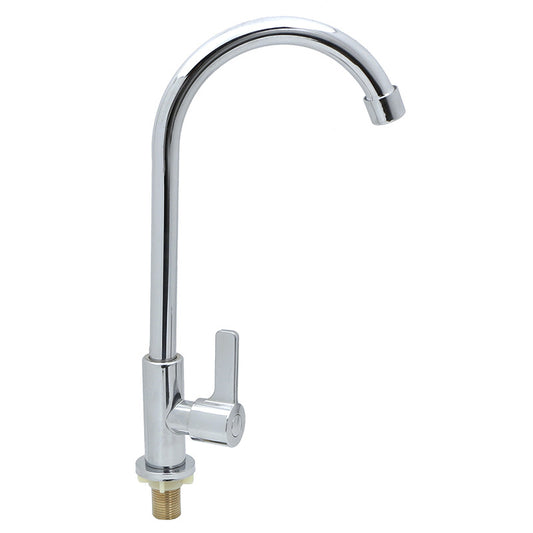 Vertical stainless steel single cold dish basin ball faucet gripo ng kusina ball bearing core copper core quick-open faucet