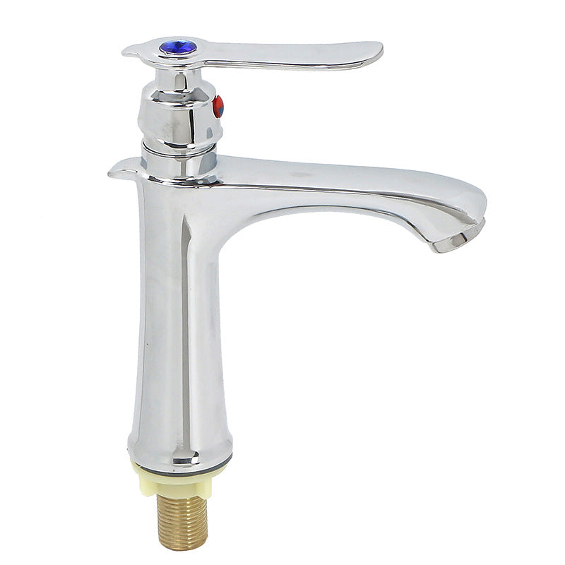 Factory direct power plating household single hole single cold water faucet bathroom washbasin basin basin faucet