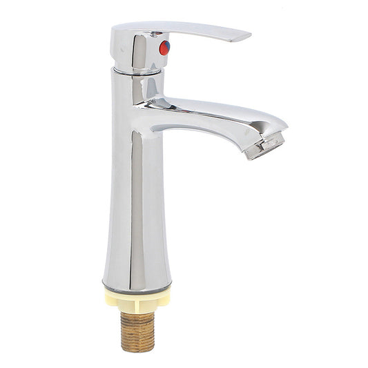 Borong single cold basin faucet bahan aloi basin faucet electroplating process wash basin faucet basin