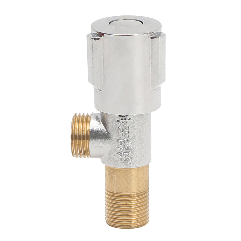 Manufacturer wholesale brass triangle valve water heater toilet basin universal water stop angle valve walong character valve red flush triangle valve