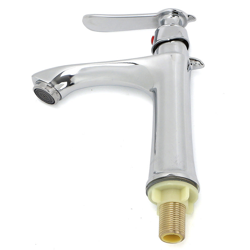 Factory direct power plating household single hole single cold water faucet bathroom washbasin basin basin faucet